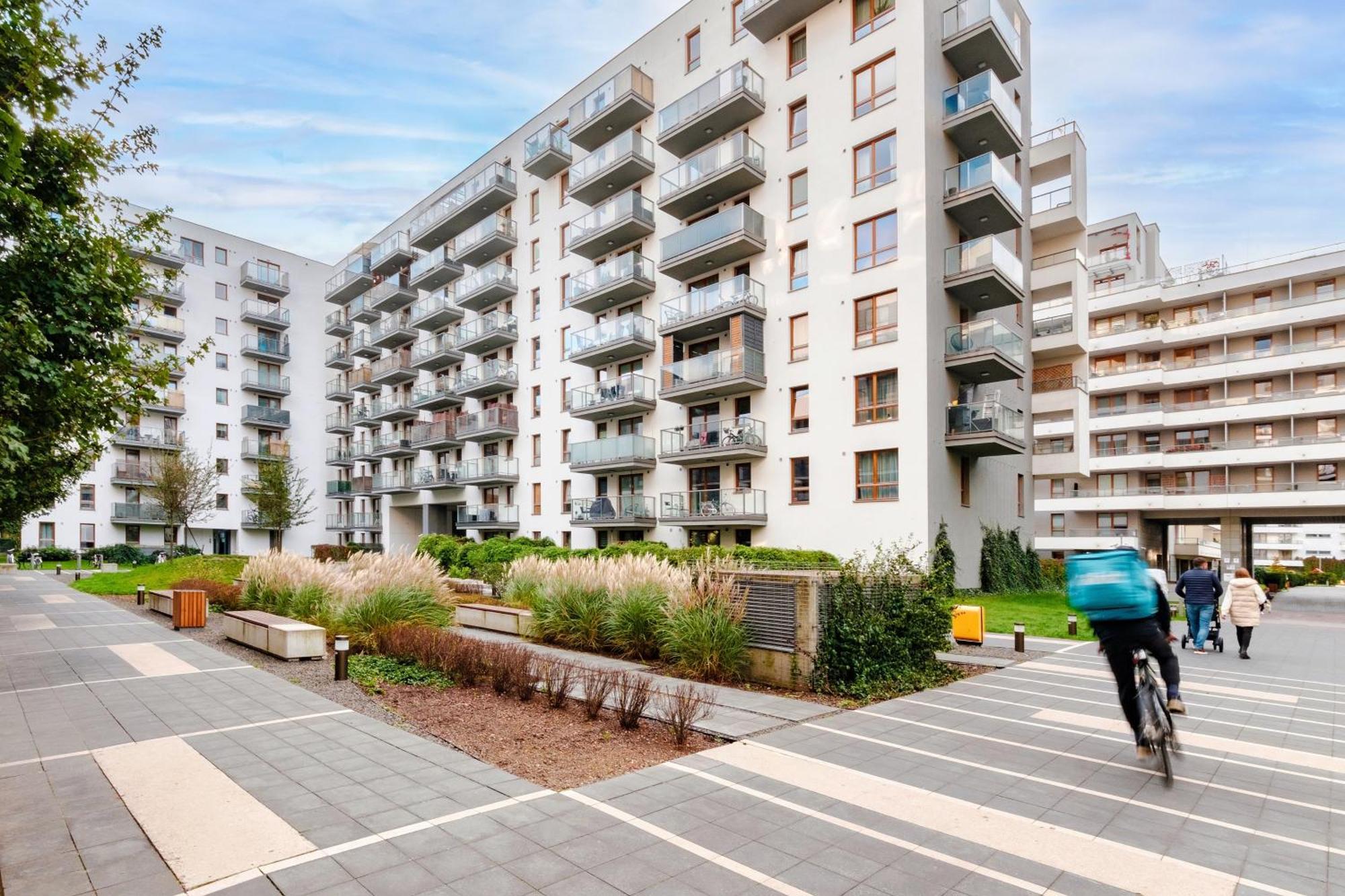 Studio Wola Apartament Kasprzaka - Wifi + Smart Tv Warschau Exterior foto